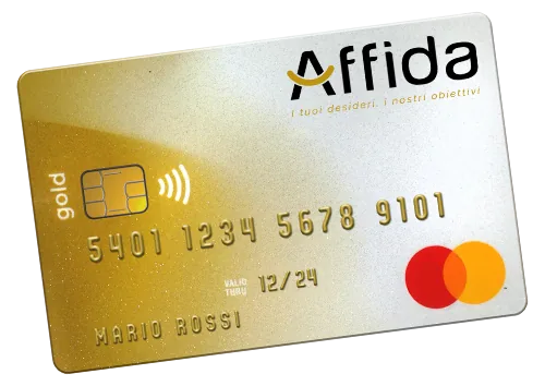 Cliente con la carta di credito Gold durante un incontro di lavoro